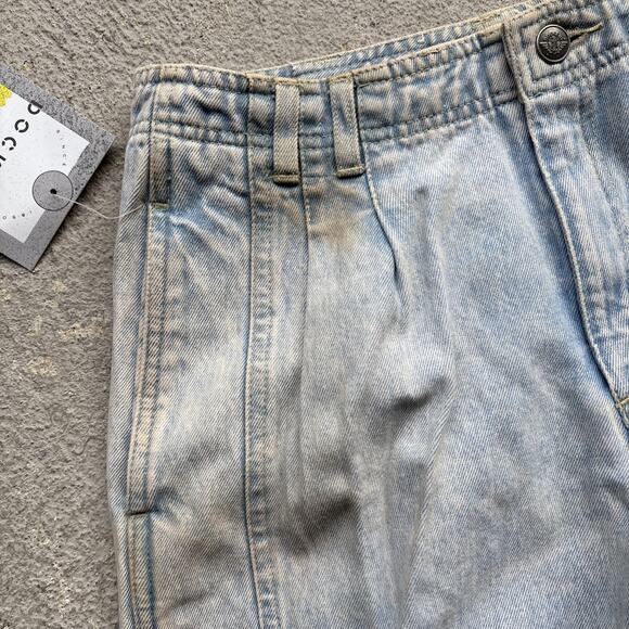 Deadstock 90s Dockers Jeans 28x30 Pleated Denim Levi’s Baggy Acid Wash Vintage - Picture 6 of 15